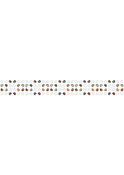 Mutfak Tezgah Arası Folyo Fayans Kaplama Folyosu Yuvarlak Yaprak 60 x 400 cm modelleri