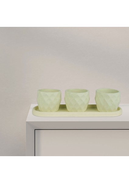 Eti Serisi Sumru Su Yeşili 3 Lü Saksı Seti