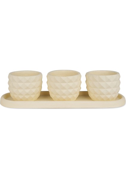 Eti Serisi Turna Limon Sarısı 3 Lü Saksı Seti fiyatları