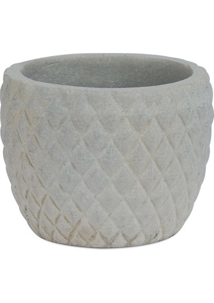 Fiyu Serisi Gri Saksı 3 Adet