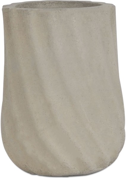 Kumru Serisi Gri Saksı 3 Adet