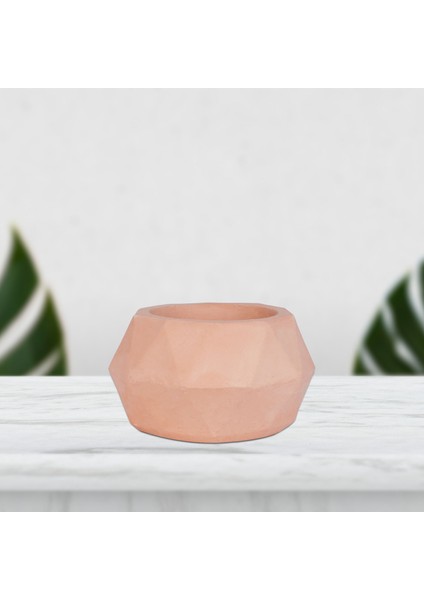 Likya Serisi Kiremit Rengi Prizma Saksı