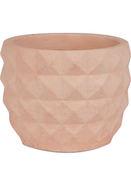 Turna Serisi Kiremit Rengi Saksı 3 Adet