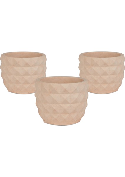 Turna Serisi Kiremit Rengi Saksı 3 Adet fiyatları