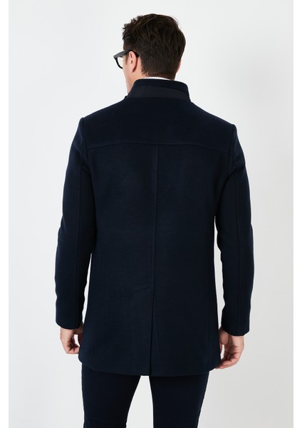 Slim Fit Pamuklu Kaşe Kaban Erkek Kaban 5840099 indirimleri