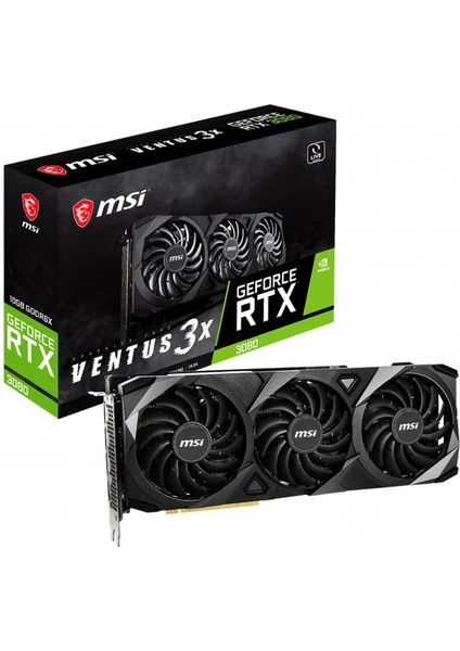 GEFORCE RTX 3080 VENTUS 3X PLUS 10G OC LHR RTX3080 10GB GDDR6X 320B Gaming Ekran Kartı