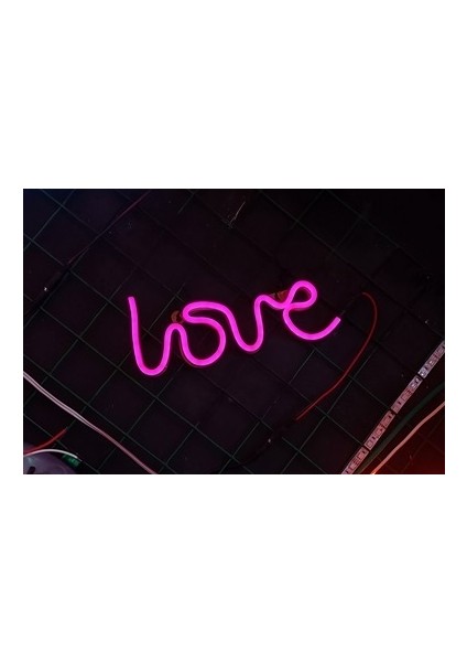 Neon LED Love Yazısı