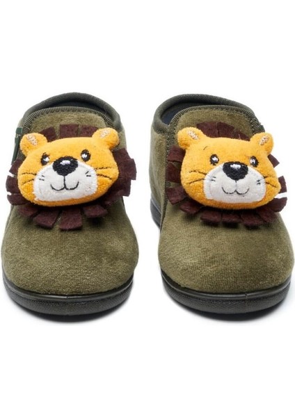 Aslan Aksesuarlı Fermuarlı Kadife Panduf fiyatları