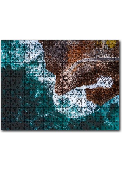 Kuşbakışı Kıyı, Dalgalar ve Seyir Terası 255 Parça Puzzle Yapboz Mdf (Ahşap)