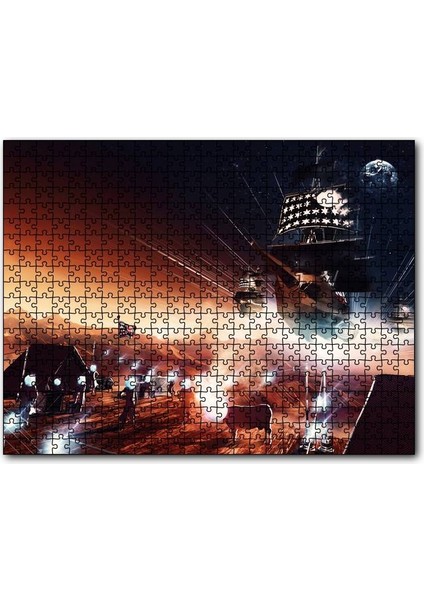 Marsta Insan Yaşamı ve Gemiler 255 Parça Puzzle Yapboz Mdf (Ahşap)