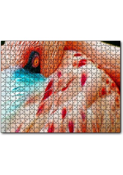 Flamingo Yakın Çekim 120 Parça Puzzle Yapboz Mdf (Ahşap)
