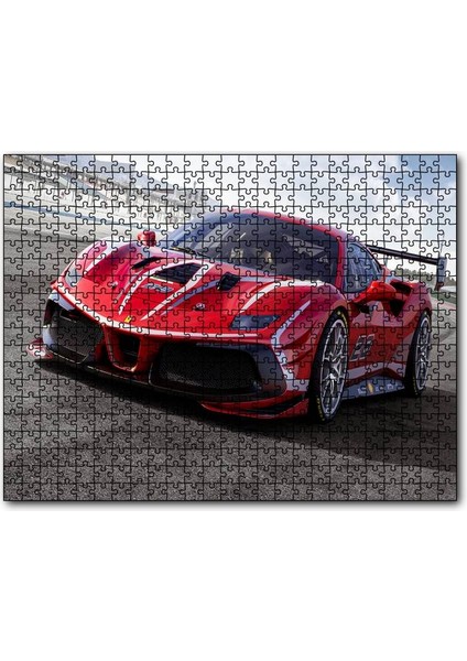 Ferrari 488 Evo 255 Parça Puzzle Yapboz Mdf (Ahşap)