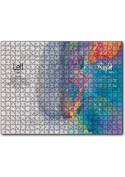 Beynin Iki Lobu ve Yetenekleri 120 Parça Puzzle Yapboz Mdf (Ahşap)