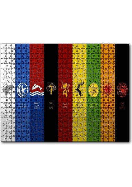Game Of Thrones Milletler Kompozisyon 255 Parça Puzzle Yapboz Mdf (Ahşap)
