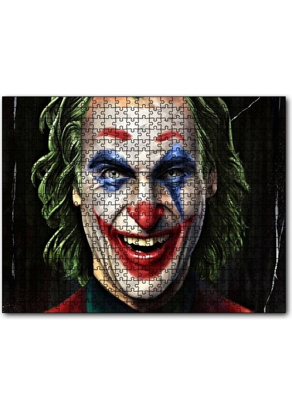 Joker Yakın Plan Yüz Çizim 120 Parça Puzzle Yapboz Mdf (Ahşap)
