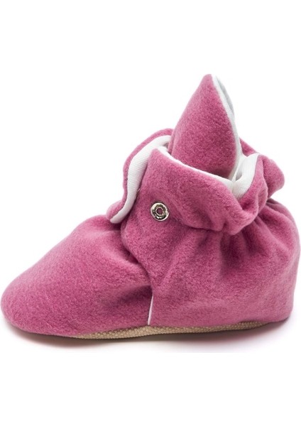 Kaydırmaz Tabanlı Pamuk Astarlı Çıtçıtlı Gül Kurusu Panduf modelleri