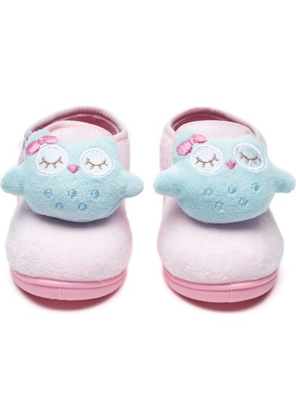 Baykuş Aksesuarlı Fermuarlı Kadife Panduf fiyatları