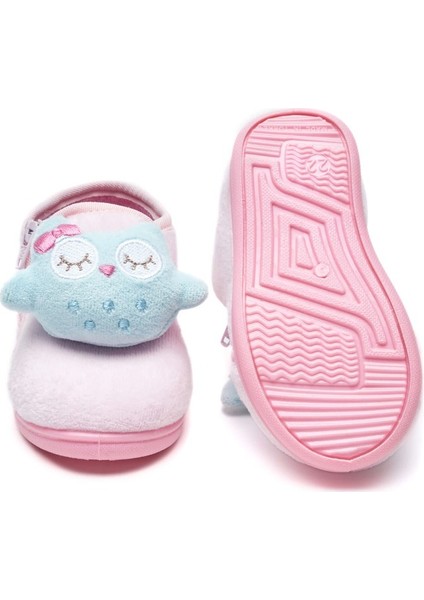 Baykuş Aksesuarlı Fermuarlı Kadife Panduf modelleri