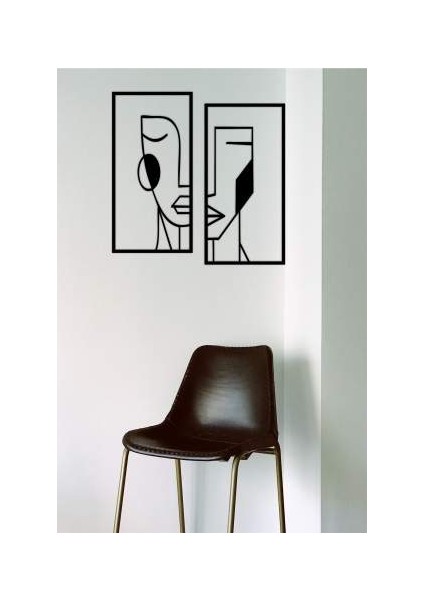 Geometric Face Duvar Dekoru Süsü Ahşap Dekoratif Tablo fırsatları