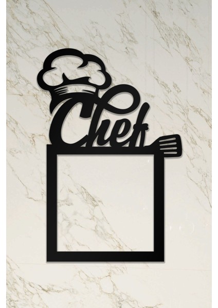 Ahşap Priz Çerçevesi Chef Temalı