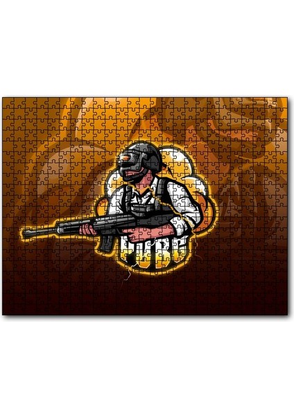 Pubg Fan Art 500 Parça Puzzle Yapboz Mdf (Ahşap)
