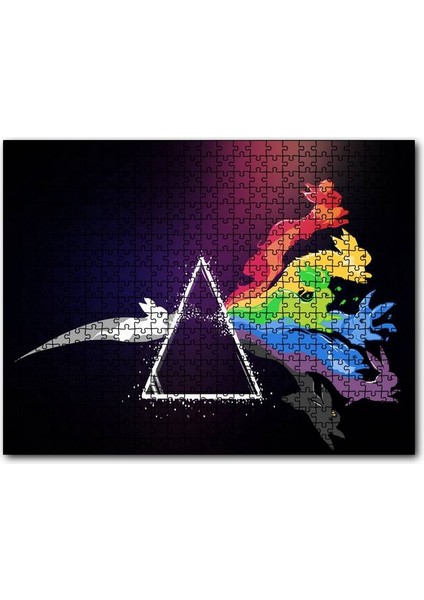 Pokemon Go Prizmatik Tavşanlar 120 Parça Puzzle Yapboz Mdf (Ahşap)