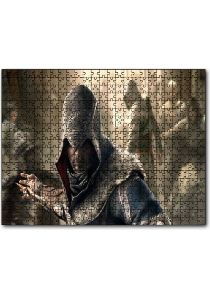 Assassins Creed Sauikastçi ve Flu Arkaplan 255 Parça Puzzle Yapboz Mdf (Ahşap)