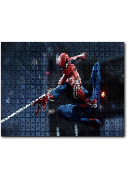 Spider-Man Ağ Fırlatıyor 120 Parça Puzzle Yapboz Mdf (Ahşap)