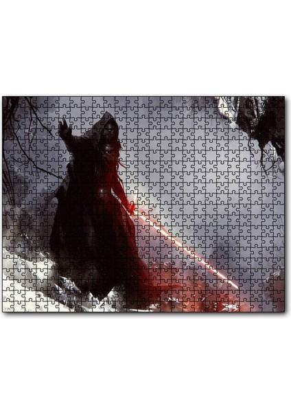 Yıldız Savaşları Darth Vader ve Işın Kılıcı 120 Parça Puzzle Yapboz Mdf (Ahşap)