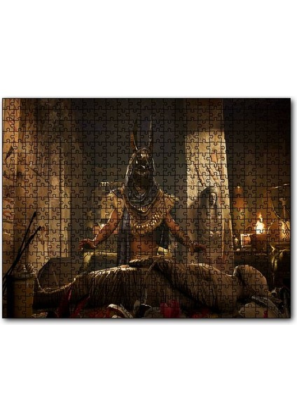 Assassins Creed Origins Mısır Mumya 120 Parça Puzzle Yapboz Mdf (Ahşap)