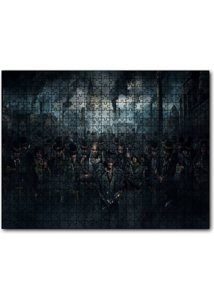 Assassins Creed Syndicate Karakterler Londra Dumanlar 500 Parça Puzzle Yapboz Mdf (Ahşap)