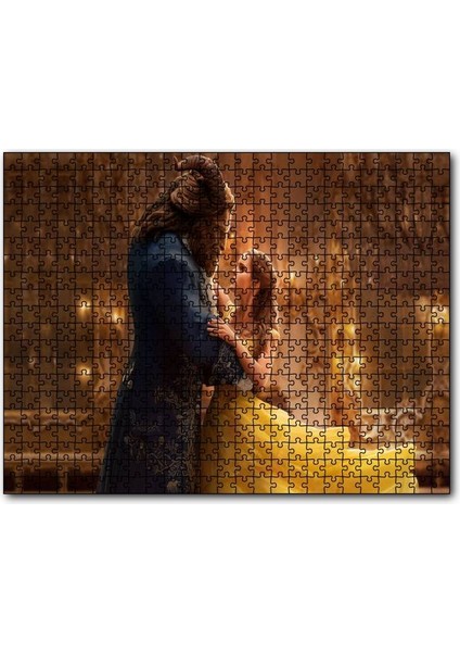 Güzel ve Çirkin Dans Sahnesi 120 Parça Puzzle Yapboz Mdf (Ahşap)