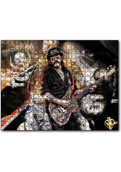 Motörhead Lemmy Kilmister 120 Parça Puzzle Yapboz Mdf (Ahşap)