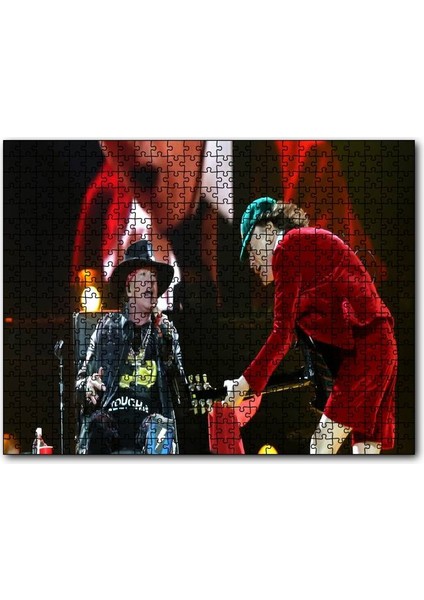 Acdc Angus ve Malcolm Yaşlı Kurtlar 120 Parça Puzzle Yapboz Mdf (Ahşap)