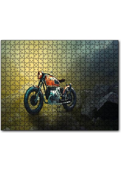 Bmv Klasik Motorsiklet 120 Parça Puzzle Yapboz Mdf (Ahşap)
