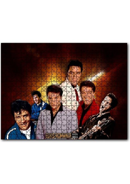 Elvis Presley Kompozisyon 255 Parça Puzzle Yapboz Mdf (Ahşap)