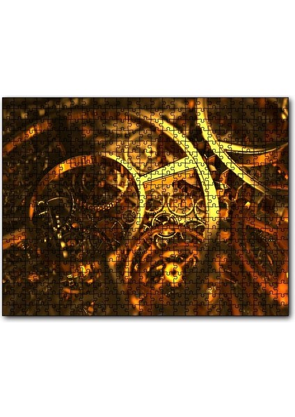 Içiçe Altın Çarklar 255 Parça Puzzle Yapboz Mdf (Ahşap)