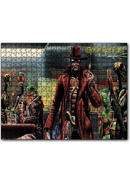 Iron Maiden Barda Enteresan Mahlukat 120 Parça Puzzle Yapboz Mdf (Ahşap)