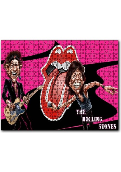 Rolling Solist Karikatürize Çizim 1000 Parça Puzzle Yapboz Mdf(Ahşap)