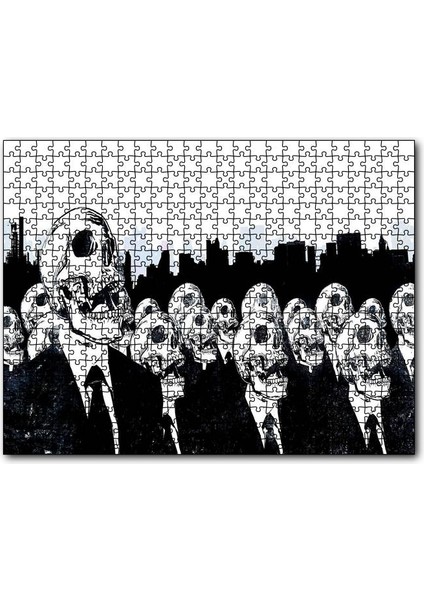 Takım Elbiseli Kurukafalar Sb 500 Parça Puzzle Yapboz Mdf (Ahşap)