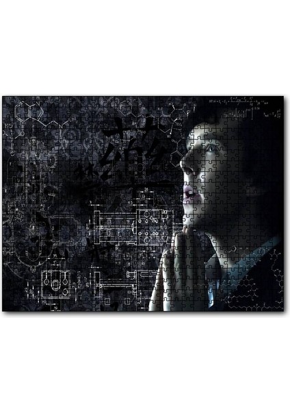 Sherlock Benedict Cumberbatch ve Formüller 120 Parça Puzzle Yapboz Mdf (Ahşap)
