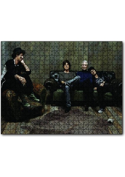 Rolling Solistler Leopar Kürkü Halı 120 Parça Puzzle Yapboz Mdf (Ahşap)