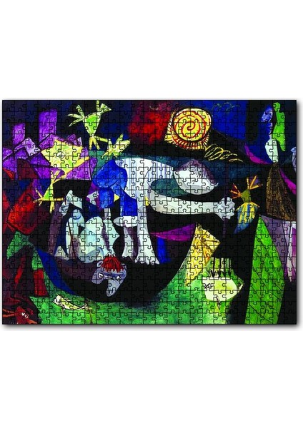Fishing At ANTIBES1939 By Pablo Picasso 255 Parça Puzzle Yapboz Mdf (Ahşap)