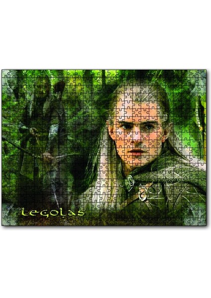 Yüzüklerin Efendisi Legolas Orlando Bloom 500 Parça Puzzle Yapboz Mdf (Ahşap)