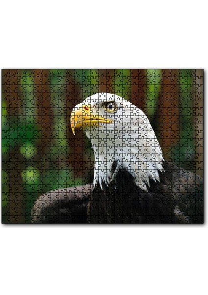 Akbaşlı Kartal Yakın Plan 120 Parça Puzzle Yapboz Mdf (Ahşap)