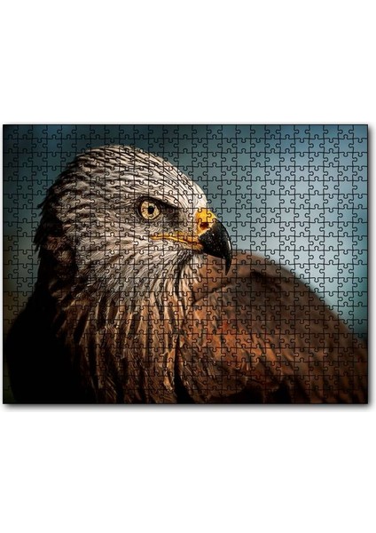 Kahverengi Doğan Kuşu 255 Parça Puzzle Yapboz Mdf (Ahşap)