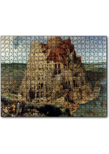 Babil Kulesi 120 Parça Puzzle Yapboz Mdf (Ahşap)