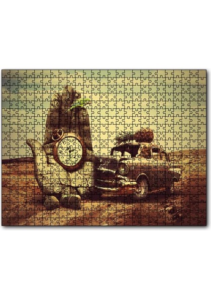 Sürreal Kompozisyon 255 Parça Puzzle Yapboz Mdf (Ahşap)