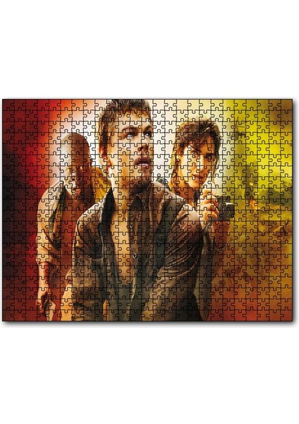 Kanlı Elmas Leo ve Jennifer Afiş 120 Parça Puzzle Yapboz Mdf (Ahşap)