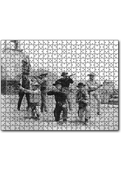 Yul Brynner Muhteşem Yedili 120 Parça Puzzle Yapboz Mdf (Ahşap)